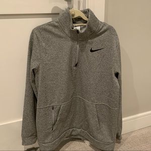 Nike Therma Fit half zip fleece - grey - size large